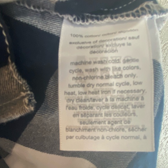 Tommy Hilfiger Navy Buffalo Plaid Shirt - Picture 6 of 6